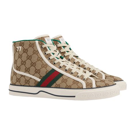 gucci high top mens sneakers|men's gucci 1977 sneaker.